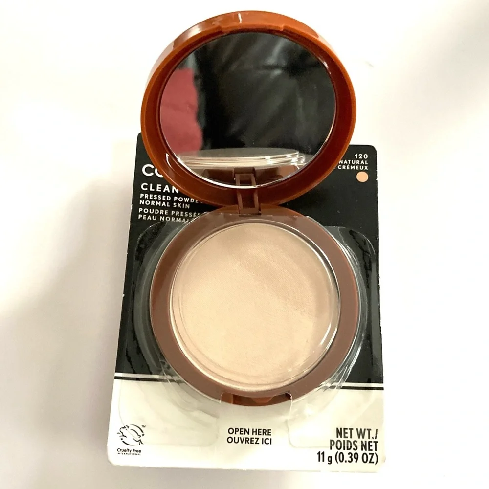 NEW 130 CoverGirl Clean Pressed Powder Compact, Classic Beige [130], 0.39oz